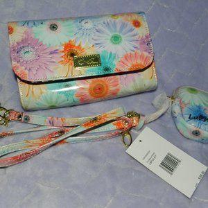 LUV Betsey FOLEY Floral Crossbody with Matching Ear Bud Case 🆕NWT!